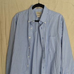 Blue LL Bean Mens dress shirt